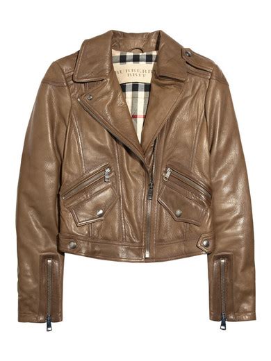 second hand burberry leather jacket